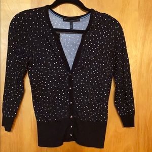 WHBM polka dot cardigan